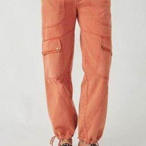Free People Come and Get It Utility Pant in Spice Route